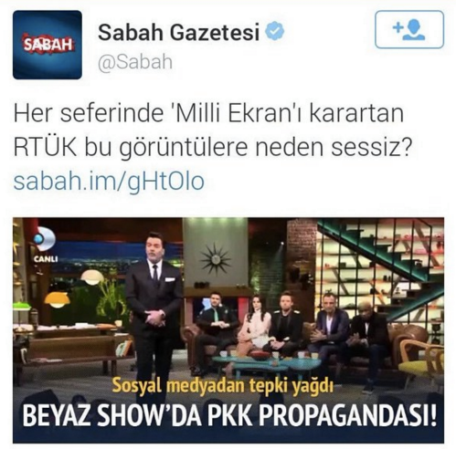Sabah'tan RTÜK'e şikâyet...
